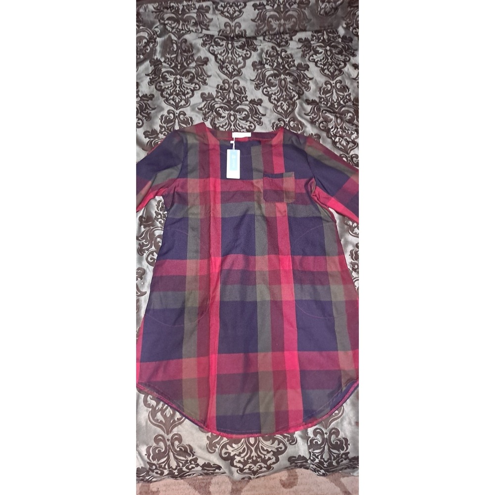cupshe plaid dress womens dress nwt size Large